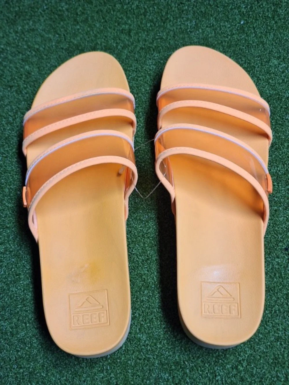 Reef Women's Peach Platform Sandals with Clear Straps - Picture 5 of 9